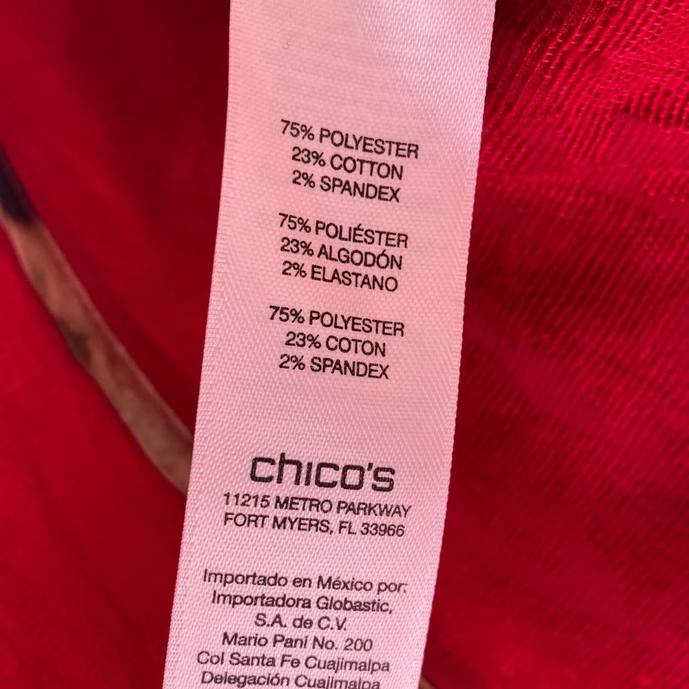 Chico's Vibrant Red Blazer - Picture 6 of 6